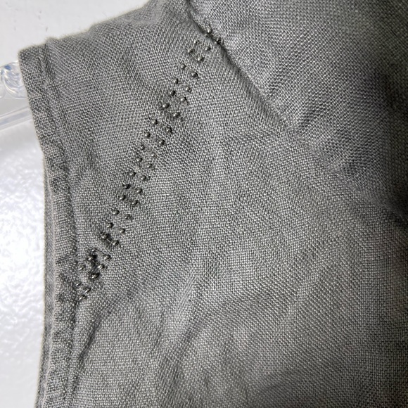 Turtle Neck Sleeveless Top by Laura Siegel Gray Small - Picture 2 of 7